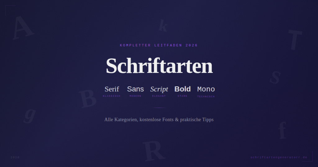 schriftarten