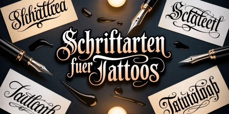Schriftarten fuer Tattoos